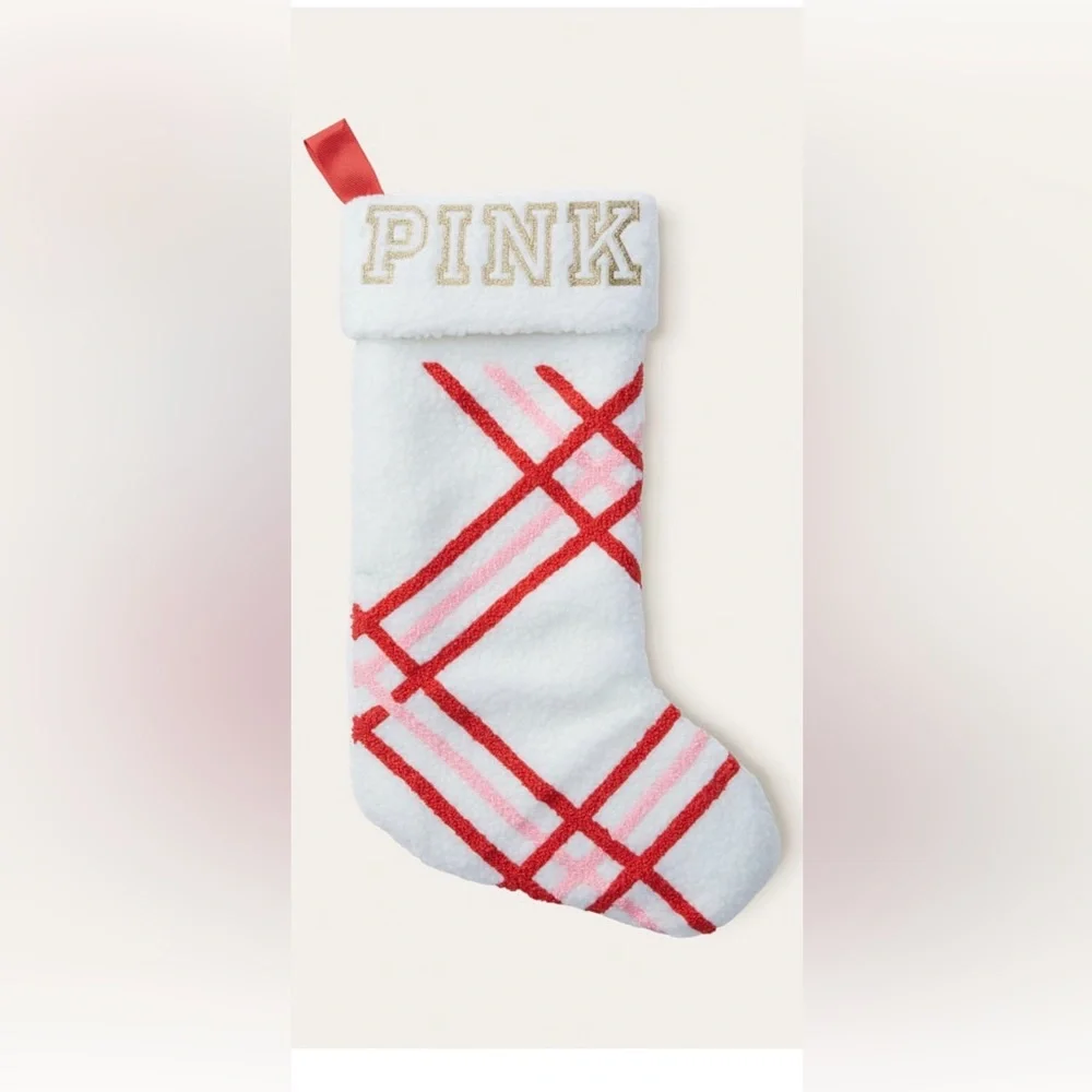 Victoria’s Secret pink Holiday stocking - Picture 1 of 3